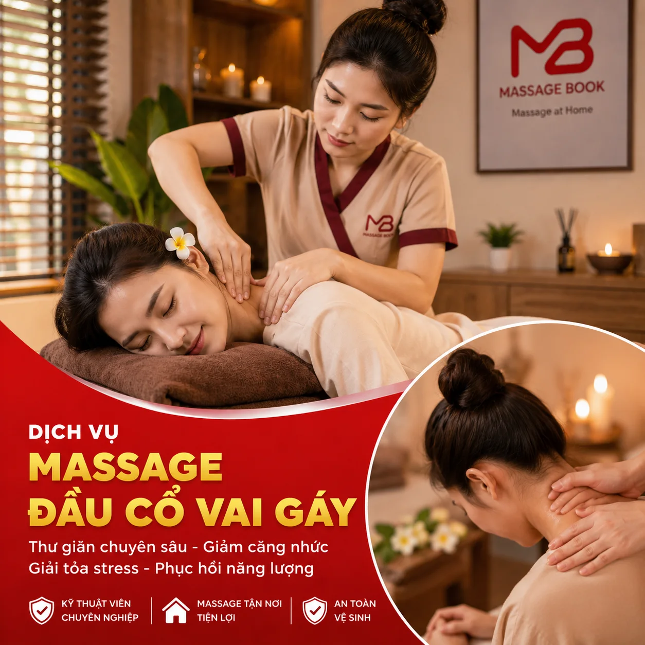Massage đầu cổ vai gáy tại nhà giảm đau mỏi