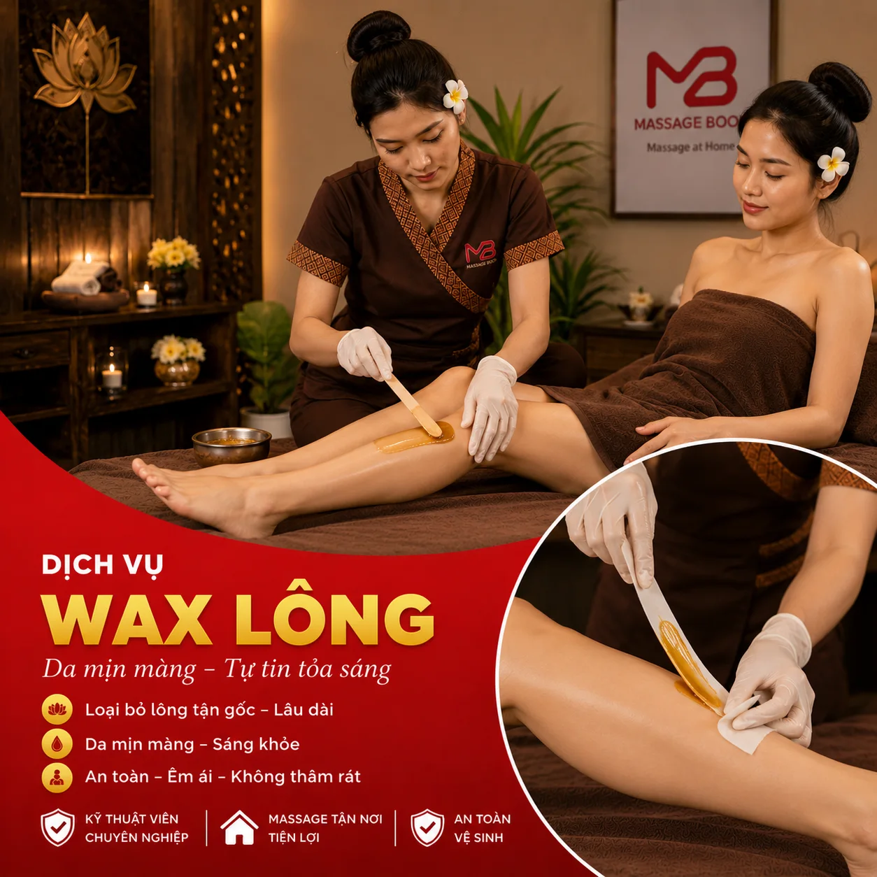 Dịch vụ wax lông tại nhà trong hệ sinh thái chăm sóc MABO